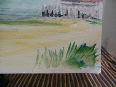 Bill Paxton Signed Original Watercolor Spirit of St.Louis at orchard Maine 1927