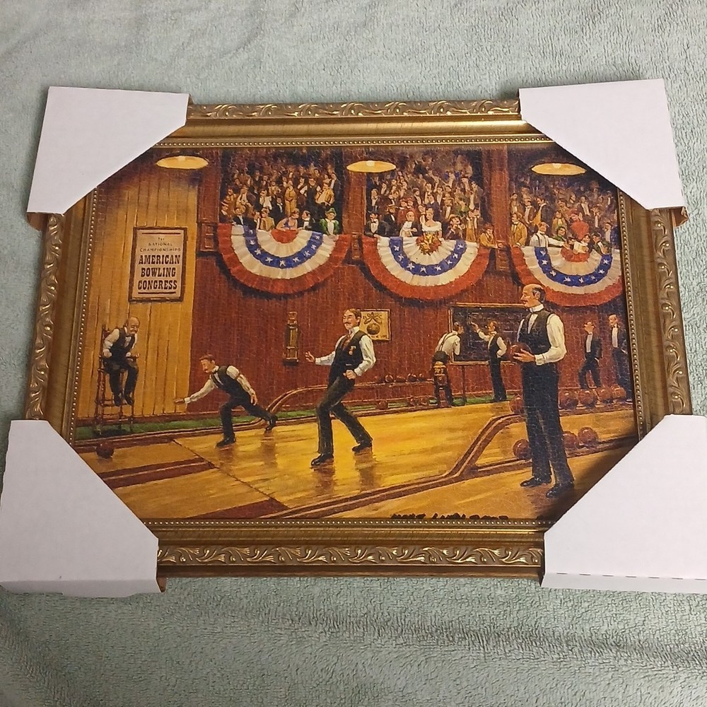 Bowling Alley Painting By Mort Luby