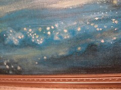 Jill (M.) Dodson „Moonlit Mist In The River Valley“ Unique Hand Textured Print