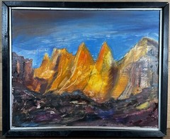 South West Style Desert Scene Original Signed Art