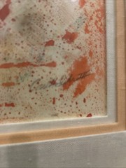 Original Art Signed Mixed Media Abstract Figure Framed Dancer Moves like Jagger