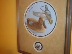 2005 Minnesota Duck Decoy Original Painting Blue Wing Teal LOOK!
