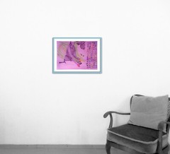 „Girl on a – Watch Again“ / Framed Drawing / Drawing
