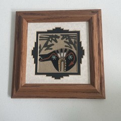Navajo Sand Painting Zuni Bear End of Trail Native American Indian Sign E Tyler