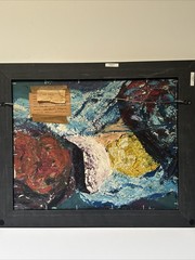 MID CENTURY PAINTING CUBIST CUBISM ABSTRACT EXPRESSIONISM EXHIBITED SURF MCGHEE