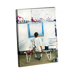 The Artist by Steven A. Heller 1-Piece Unframed Canvas Drawing Print 16 In. X 20