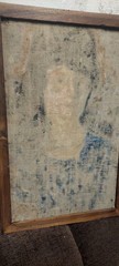 Painting on Canvas Portrait of a Woman Signed and Dated 1926