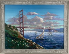 „Golden Gate Bridge“ by Kerry Hallam an Original on Canvas