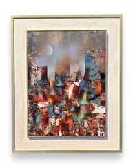 Leonardo Nierman oil painting Ruins