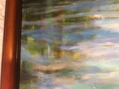 Vintage 2005 original painting Mississippi at Hidden Falls signed Wendy McCarty