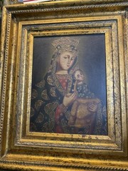 Mary and Jesus Genuine Oil Hand Painting From Peru