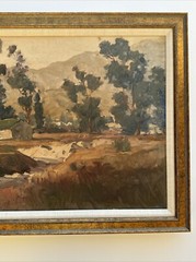 ANTIQUE PAINTING EARLY CALIFORNIA IMPRESSIONIST LANDSCAPE EDWIN AARDAL DISNEY