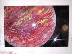 Paintings of Planets In Space