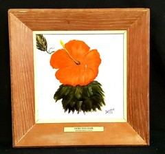 DORETHA HAIR WIDOW OF ALFRED HAIR FL HIGHWAYMEN STYLE OIL PAINTING SIGNED COA