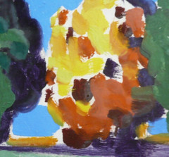 CONRAD BUFF LISTED CALIFORNIA MODERN IMPRESSIONIST VINTAGE SIGNED OIL LANDSCAPE