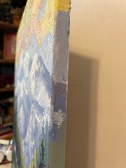 16 x 20 Original Oil Painting Produced with Knife….“Castle Mountain“