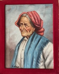 Painting Latino Female Portrait