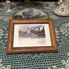 Mary Hamilton Presque Isle Lighthouse Erie , Pa Artist Original Landscape