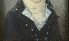 L. Charme (fl. 1770/90) „Portrait of a young man“, miniature, 1785/90