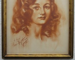 Pierre Nuyttens Original 1930 Glamour Girl Drwing Listed NY & Chicago Artist