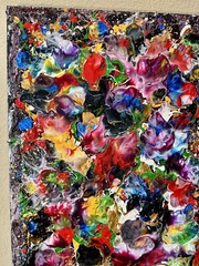 Juan Cervantes Artist like Jackson Pollock Abstract Expressionism Painting
