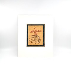 Dancing Dervish Sufism Calligraphy Art Painting Unique Wall & Interior Design