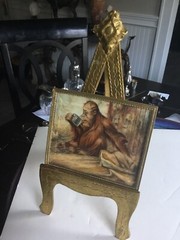 AUTHENTIC ARTIST ALFRED WECZERZICK TITLED “ Jealousy” signed /Framed/ Easel