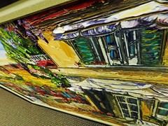 Maya Eventov Untitled Oil Canvas with beautiful Custom Frame ME121506-20