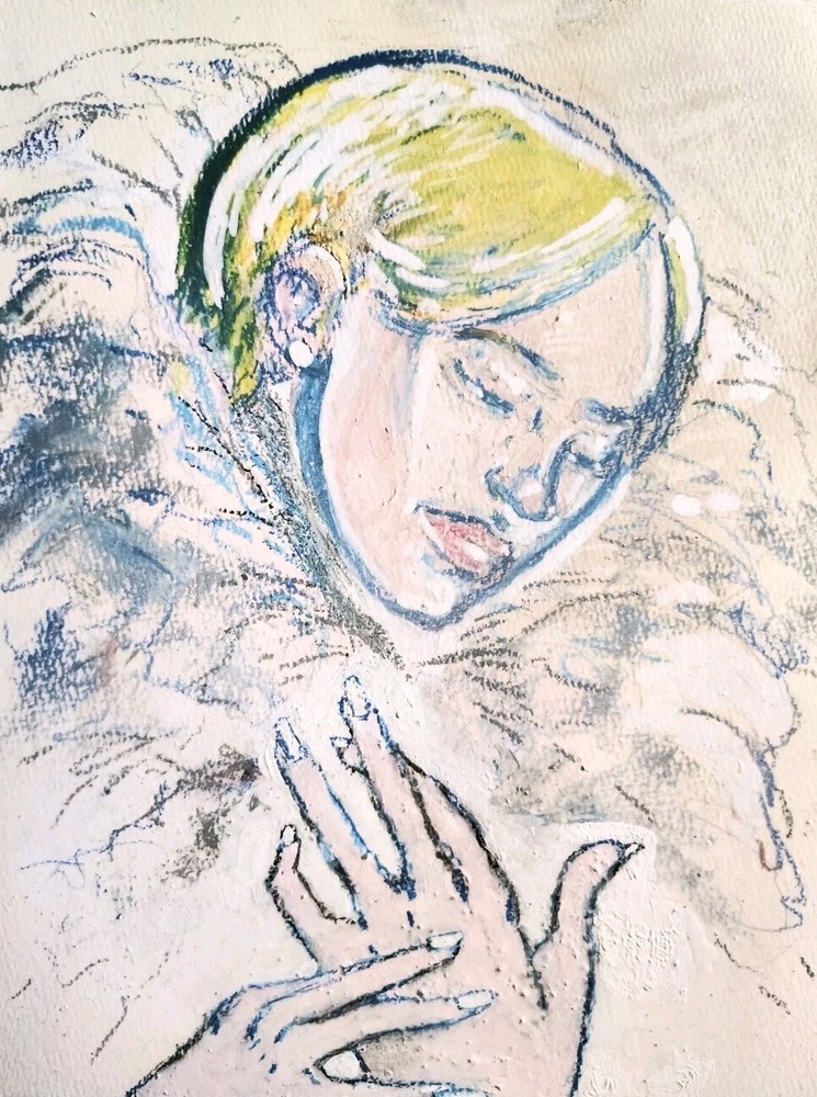 9 inch x 12 inch – Fashion/Figure Drawing – NO FRAME by A. Avila