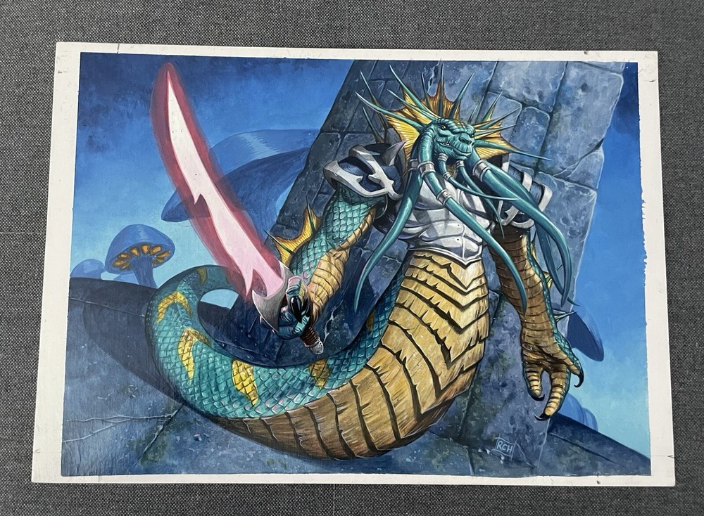 World of Warcraft WoW TCG & Hearthstone Original Art – Leader Of The Darkcrest