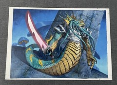 World of Warcraft WoW TCG & Hearthstone Original Art – Leader Of The Darkcrest