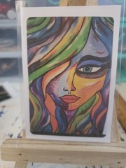 ACEO Art Card Print From Original Painting Signed By Artist Amy Daisee