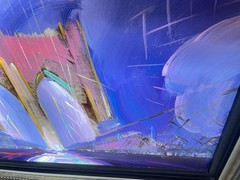 Peter Max Brooklyn Bridge I Ver 2016 Original Signed Acrylic Canvas 26×36”