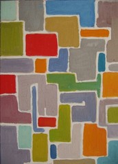 Original Zivanovits COLOR STUDY 5 Abstract Color Field oil