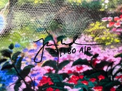 THOMAS KINKADE – SLEEPING BEAUTY – A/P 12″ X 18″ HAND EMBELLISHED GICLEE CANVAS
