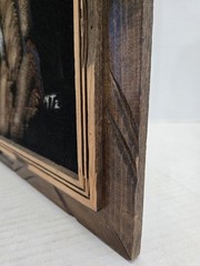 1970s Mexican Velvet Felt Painting Eagle Native American Framed FREE SHIPPING