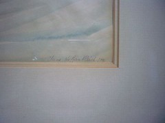 Irene Hoffar Reid (1908-1994) Vancouver Beach Sailing Watercolor 1970 17″ x 13″