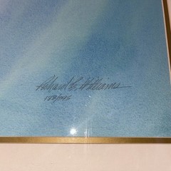 Richard E Williams Signed Lithograph Manatee Calf Frame Art Print Ltd Ed 188/395