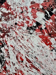 Original Abstract Large Composition, Painting, Expressionism, 128.0 x 115.0 cm