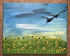 Sunflower Field | Acrylic On Canvas | Original Michael McCoy | 16×20