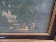 Johann Friedrich Hennings 1863-1899 Signed Framed 17×21.5″ Lithograph