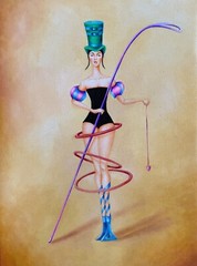 CUBAN ART Oleo/lienzo 19 X 14 In: Decorative Art NORA MENENDEZ
