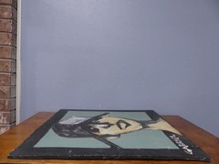 Original Gabriel Signed Oil On Board Contemporary Street Grafitti Painting