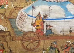 Mongolia Mongolian Painting on Canvas possibly Marzan Sharav ca. 20th century