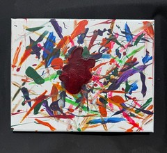 paintings on canvas original (bleeding heart)