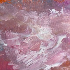 Abstract Waltz, 9×12”, Acrylic/Canvas, Handmade,Signed, COA