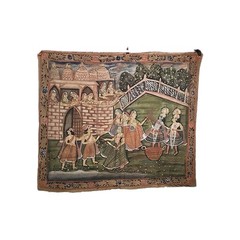 Indian Hand Painted Pichwai On Cloth Approx 40″ × 30″
