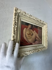 KURT HAASE JASTROW ANTIQUE MODERN FIGURATIVE CUBISM OIL PAINTING VINTAGE 1920s