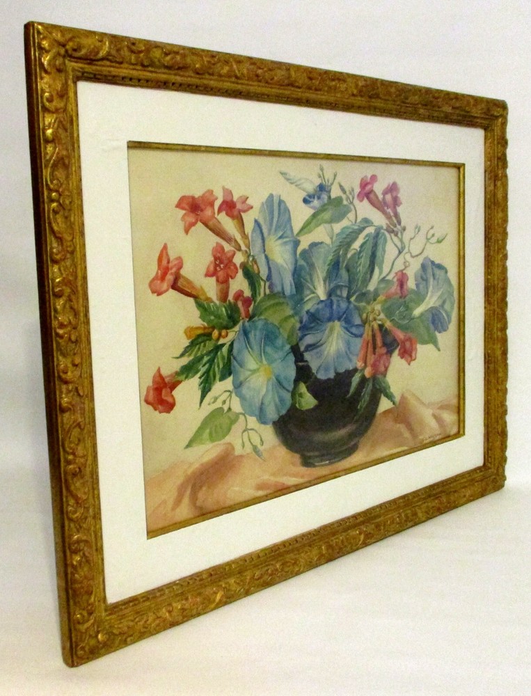 Artist George Nelson (American, 1887-1978) Framed Watercolor Painting