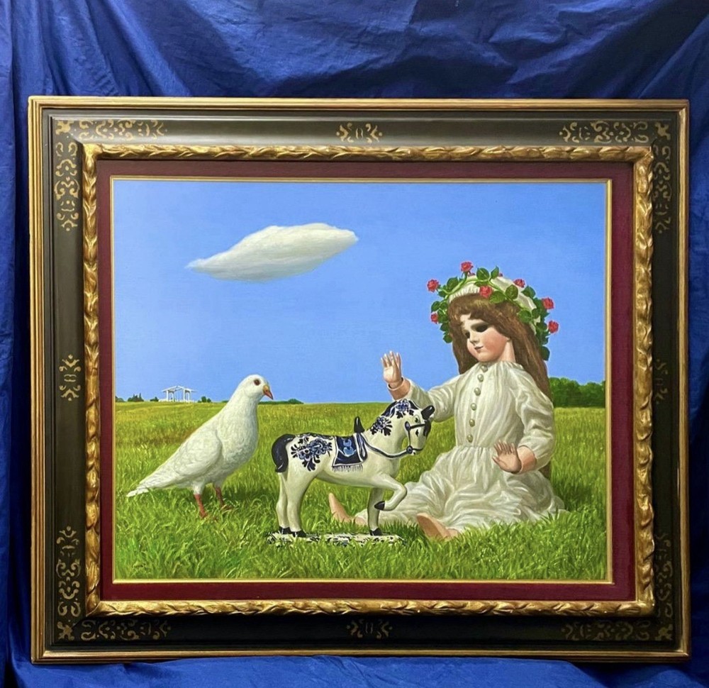Kunio Komatsuzaki（小松崎邦雄） “Near Delft” Large Original Oil Painting 15F